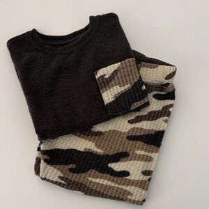 Top with matching Camouflage bottoms